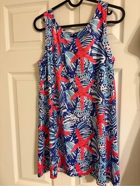 Charlie’s Project Starfish Print Dress - Blue & Pink